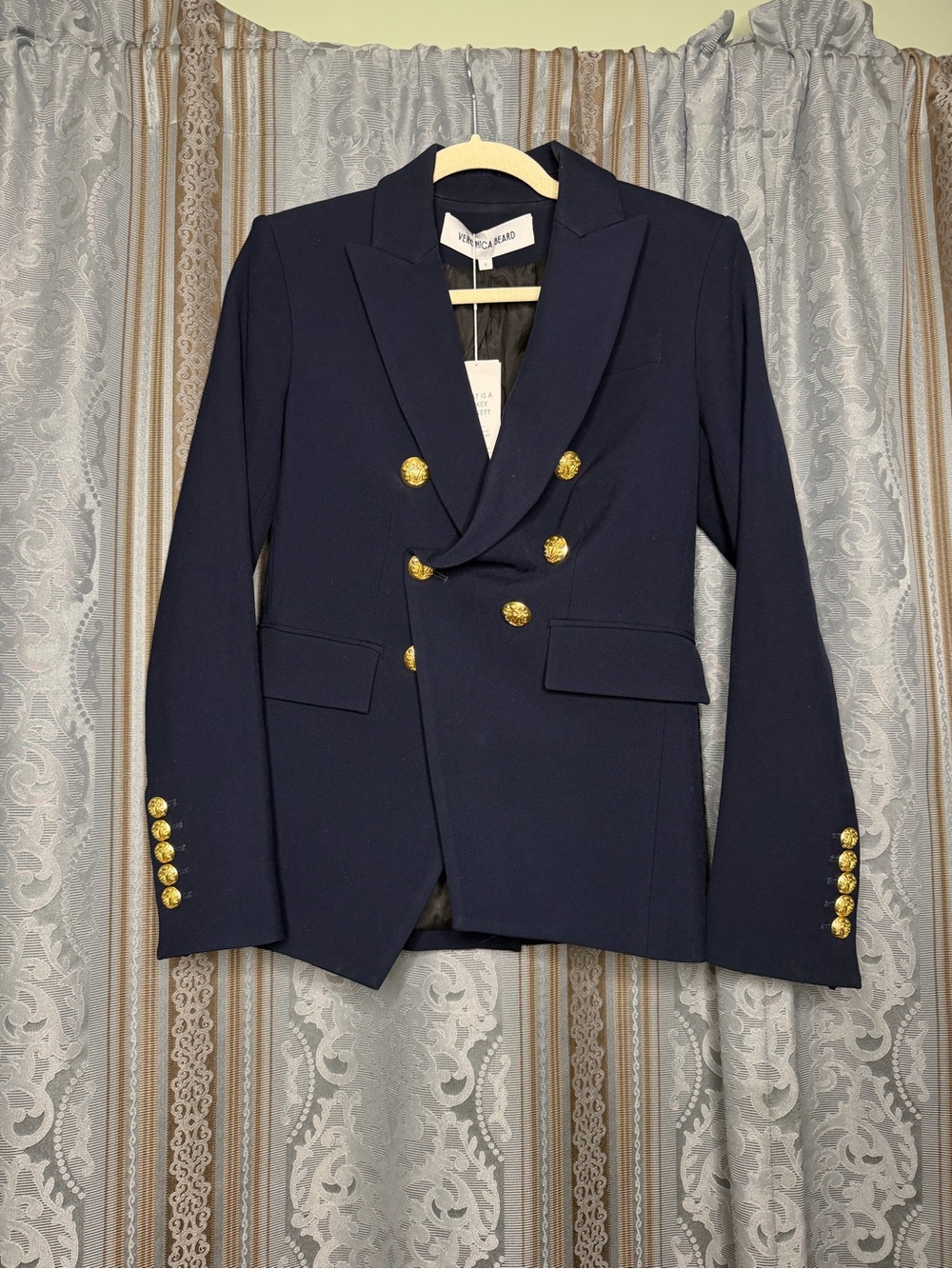 Veronica Beard Miller Dickey Jacket in Navy - Picture 6 of 10